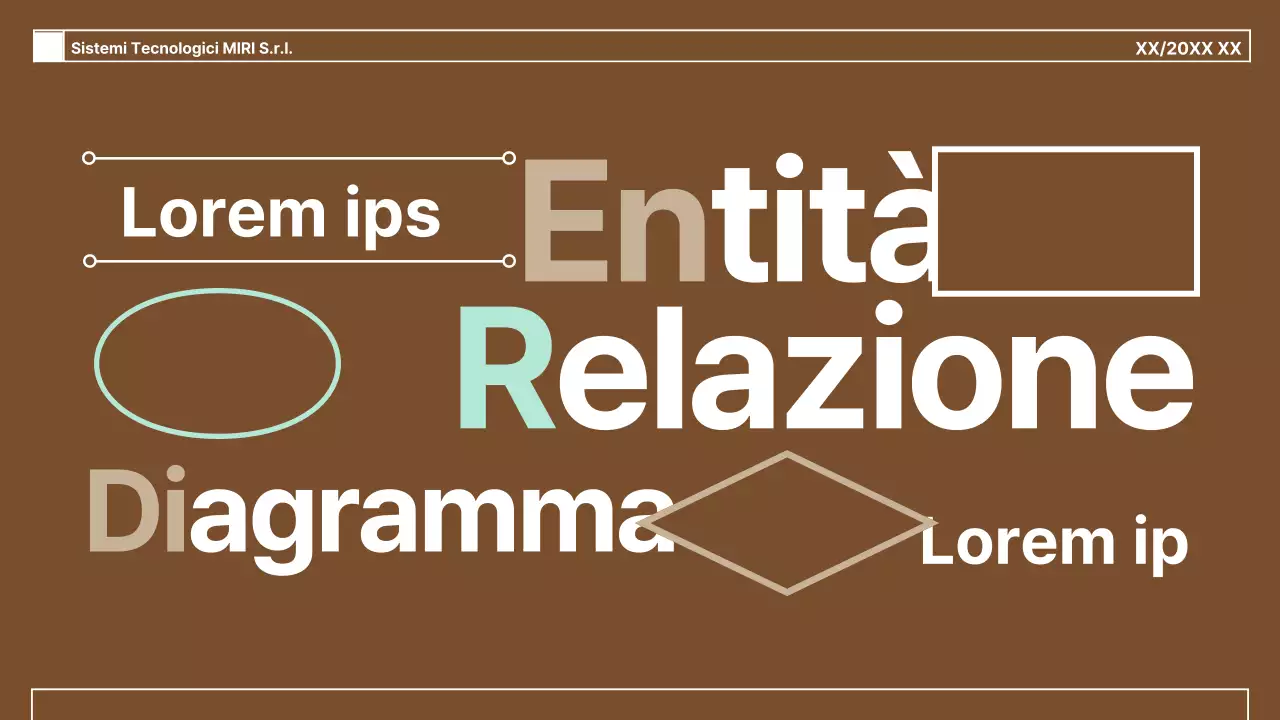 Guida ai diagrammi semplici su sfondo marrone