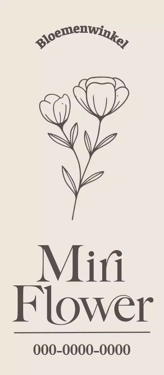 Bloemen in een lijn voor een elegante look