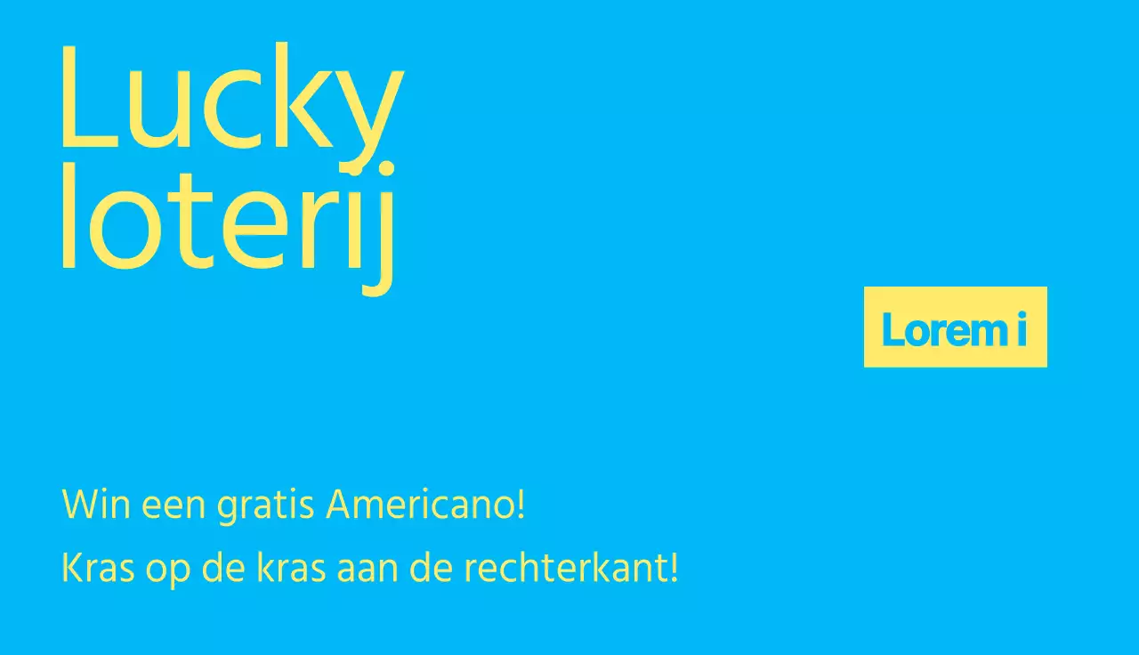 Een gelukkige gebeurtenis met een geel-blauw complementair kleurenschema