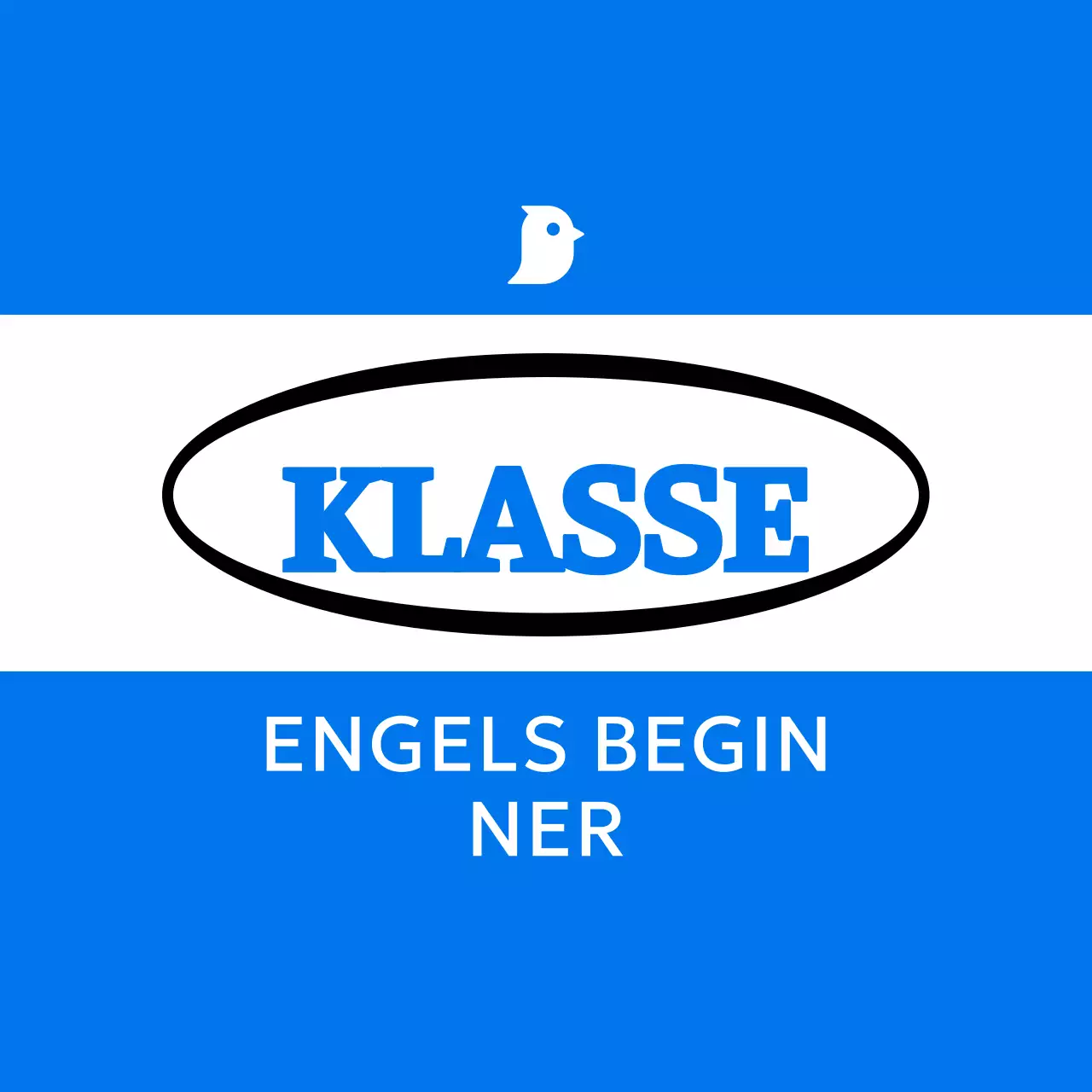 Strak ontwerp met een blauwe achtergrond en een cirkel in het midden