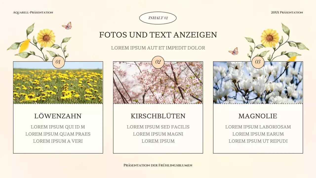 Klassische Frühlingsblumenpräsentation in Gelb und Grün