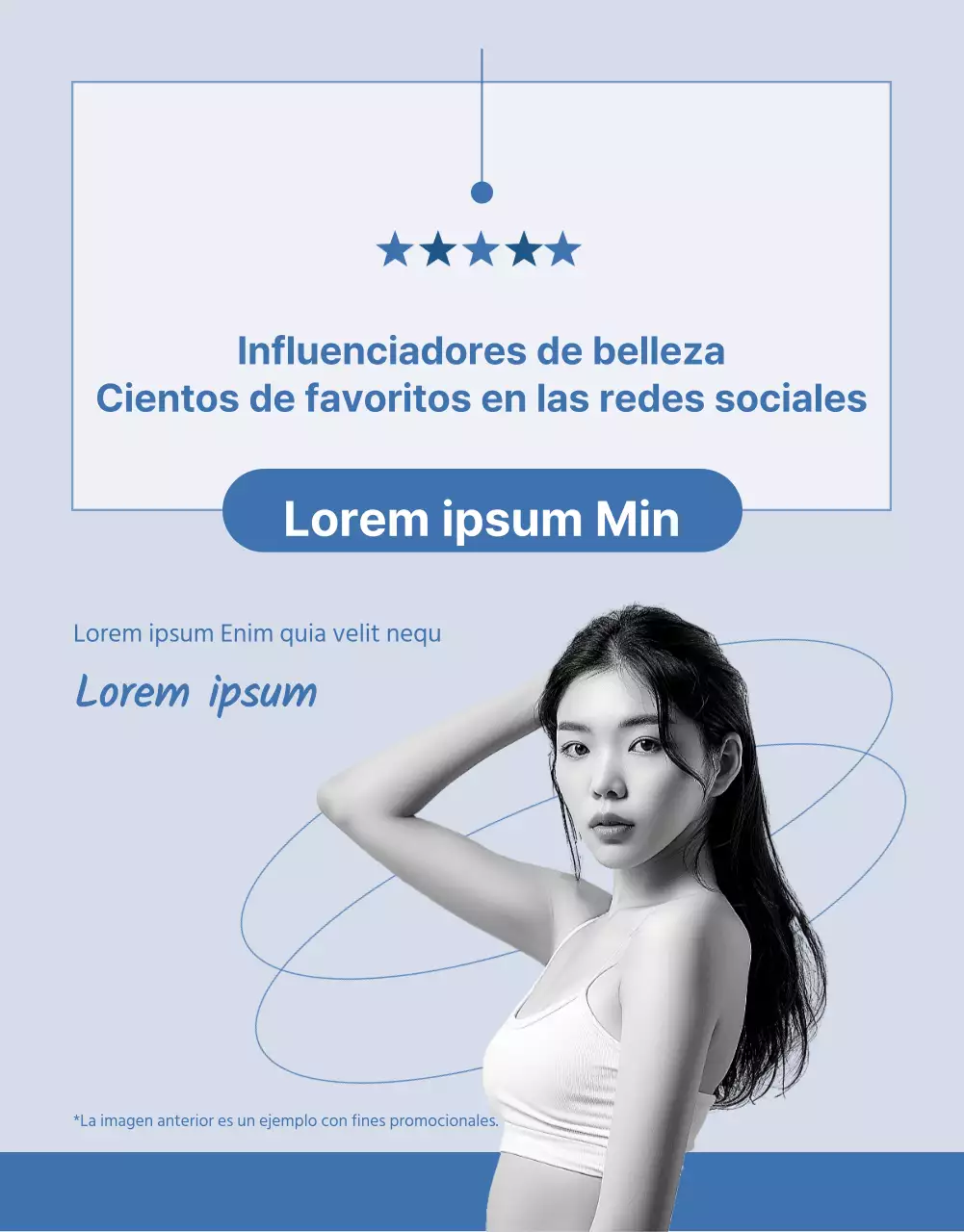 Resumen del producto lactobacilos simples en azul marino y azul claro