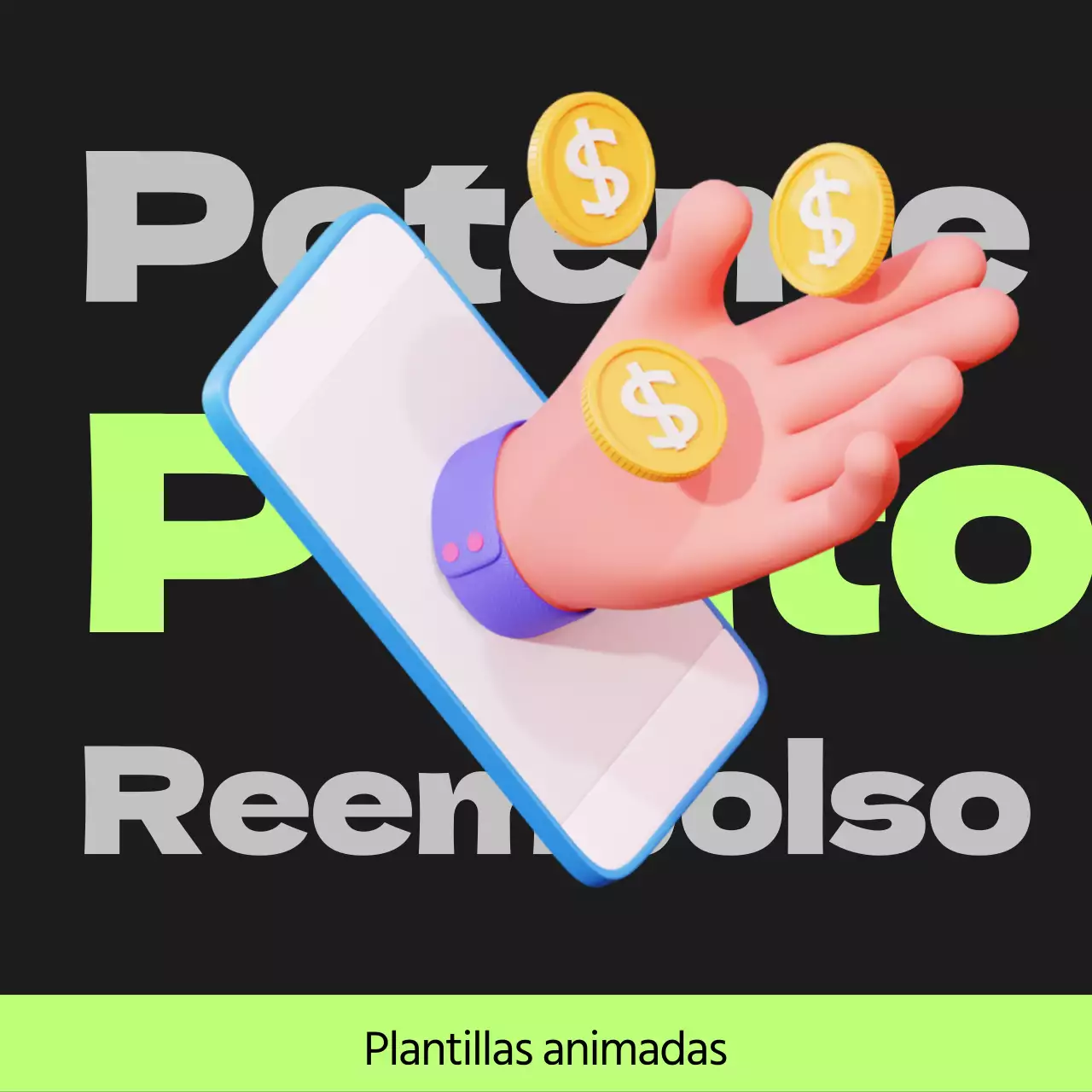 Cyberpunk points payback post en negro y verde lima