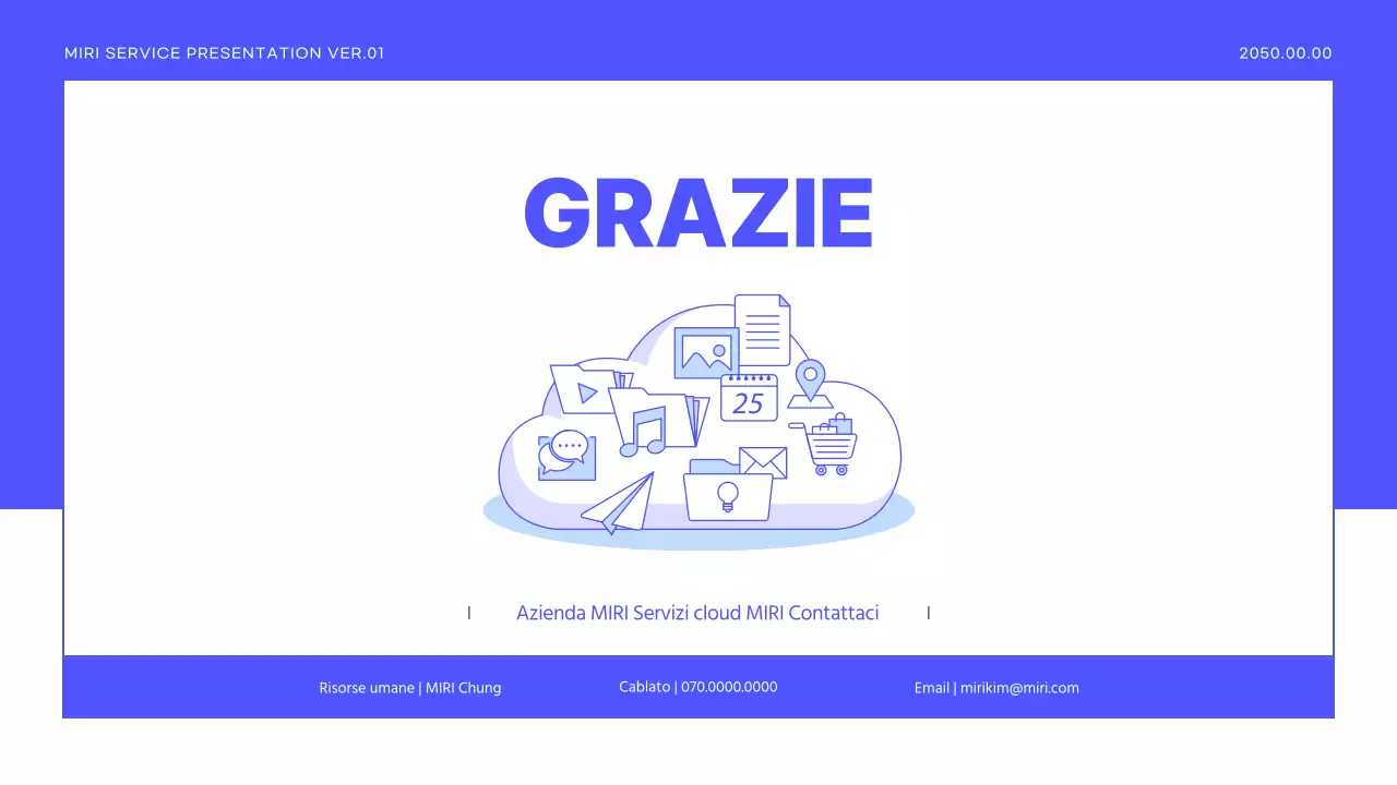 Un semplice prospetto di servizi aziendali in viola