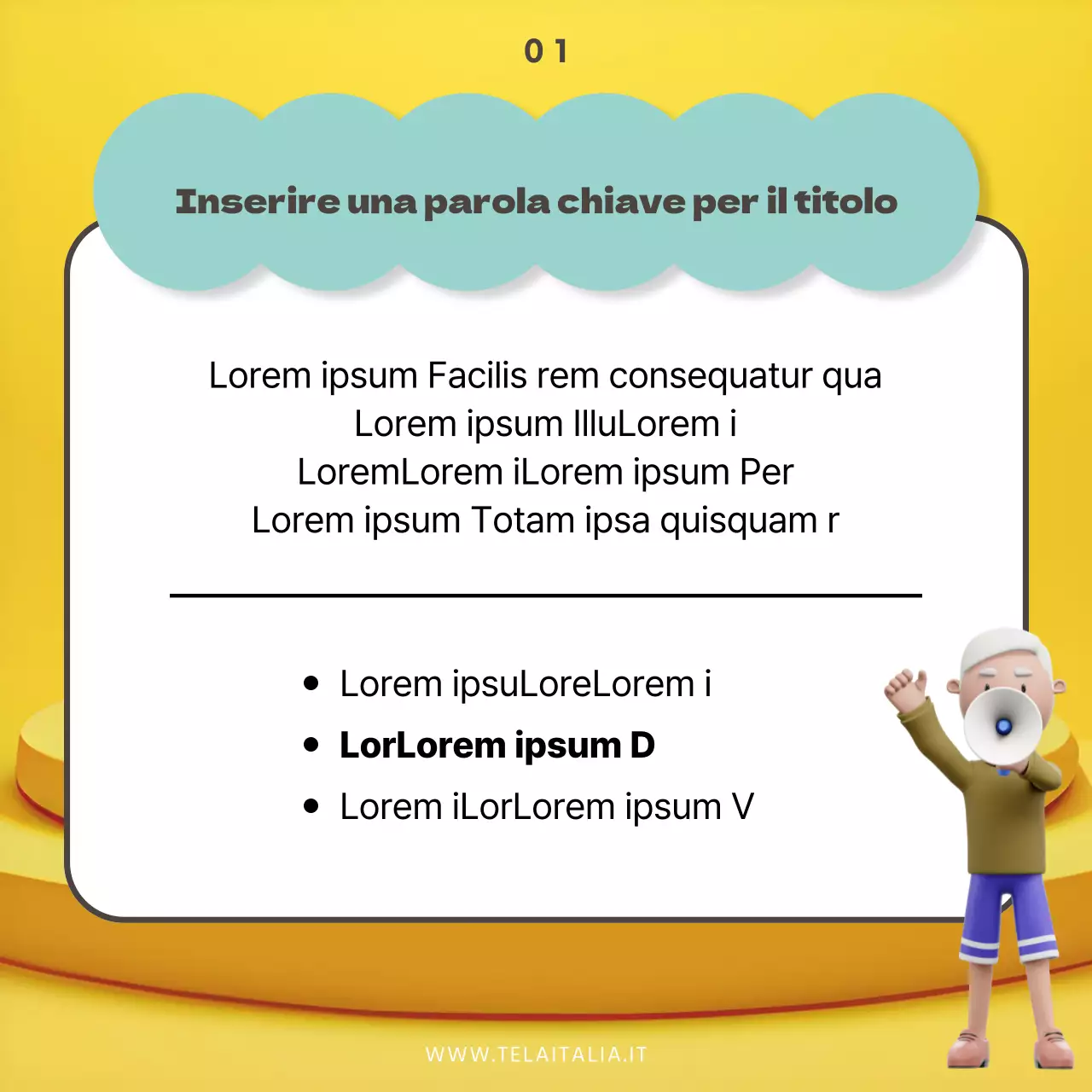 Un kitsch a cielo aperto nei colori giallo e azzurro