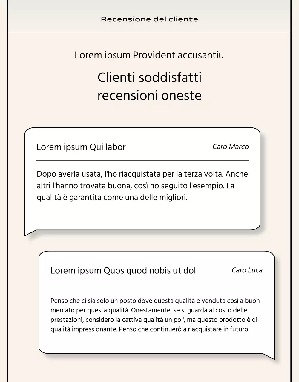 Stile essenziale in nero e beige Marchio commerciale