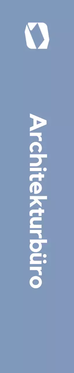 Firmenlogo mit einfachen, geometrischen Formen in Weiß