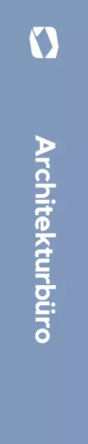 Firmenlogo mit einfachen, geometrischen Formen in Weiß