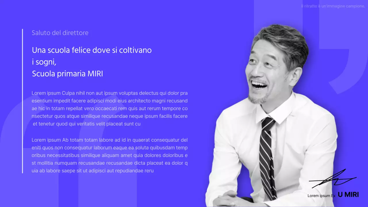 Un'introduzione a un arcobaleno di saluti moderni per gli amministratori delegati