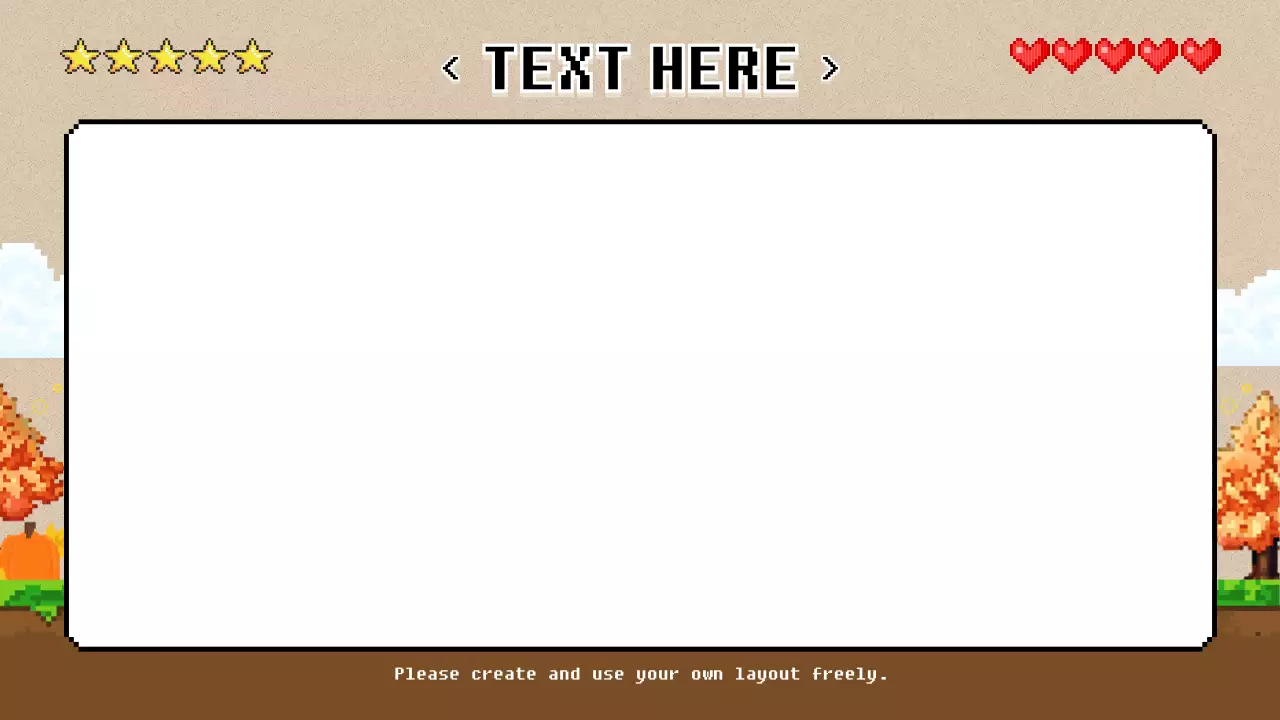 빨강과 하늘색의 레트로한 배경만 제공하는 소개서