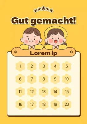 Niedliche gelbe und braune gut gemachte Aufkleberhülle