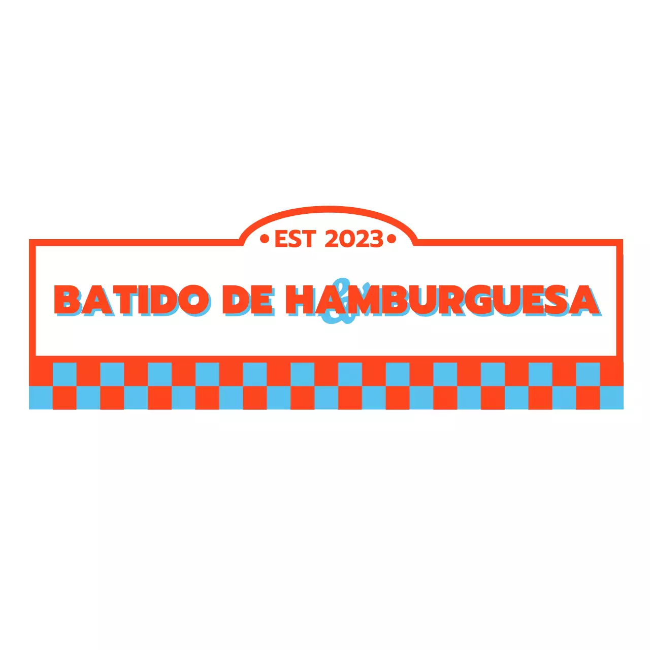 Una hamburguesería retro roja