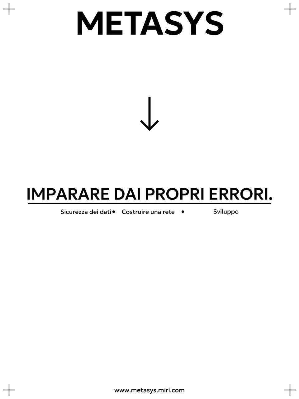 Design della copertina con una composizione tipografica semplice