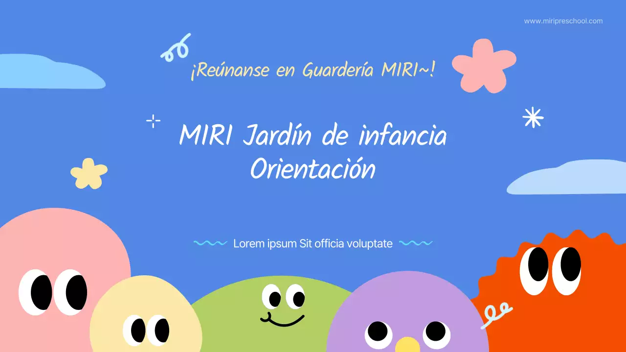 Guía para la contratación de niños de jardín de infancia azules y rosas