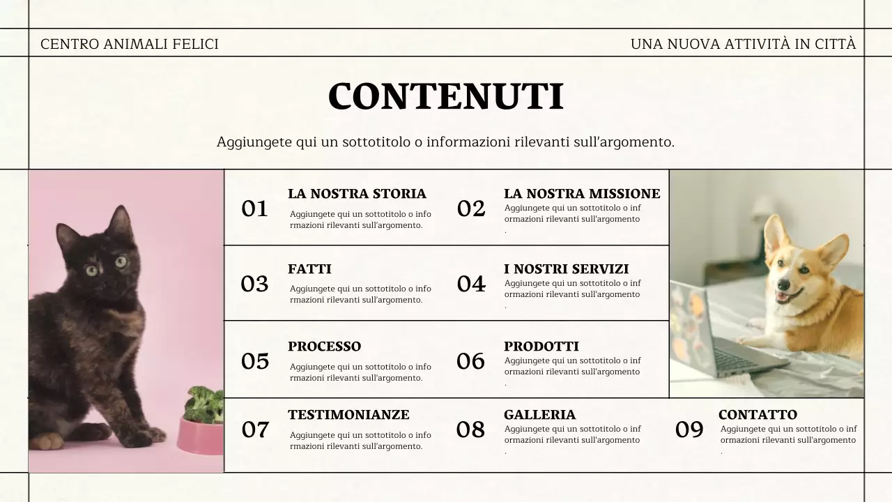 Materiale aziendale semplice a tema giornale in nero e rosa