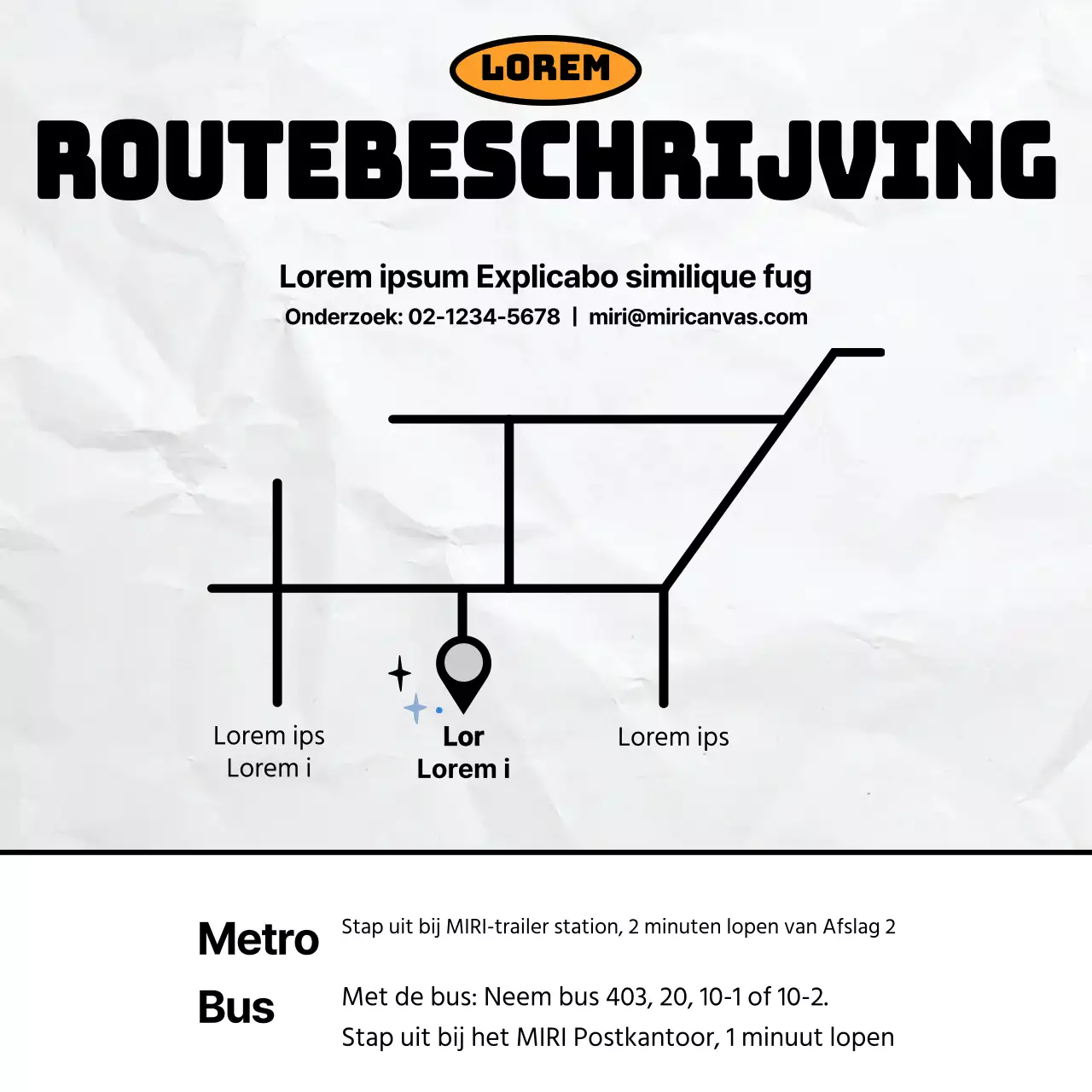 Minimalistische wervingsadvertentie voor voetbalclub in zwart en oranje
