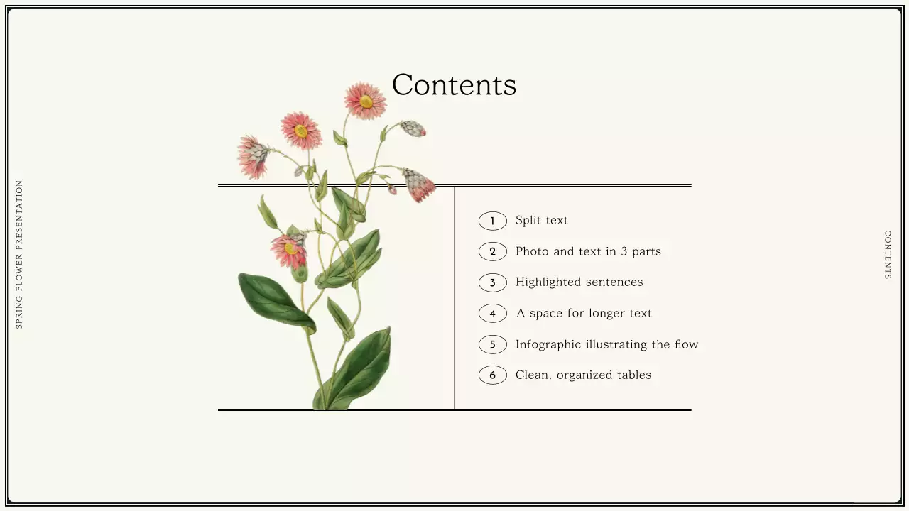 Beige Elegant Flower Presentation