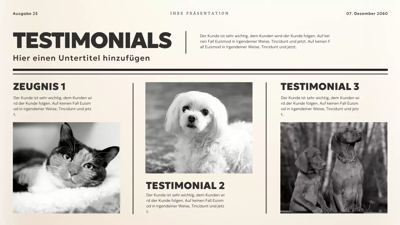 Schwarz und Beige Vintage News Theme Business Material