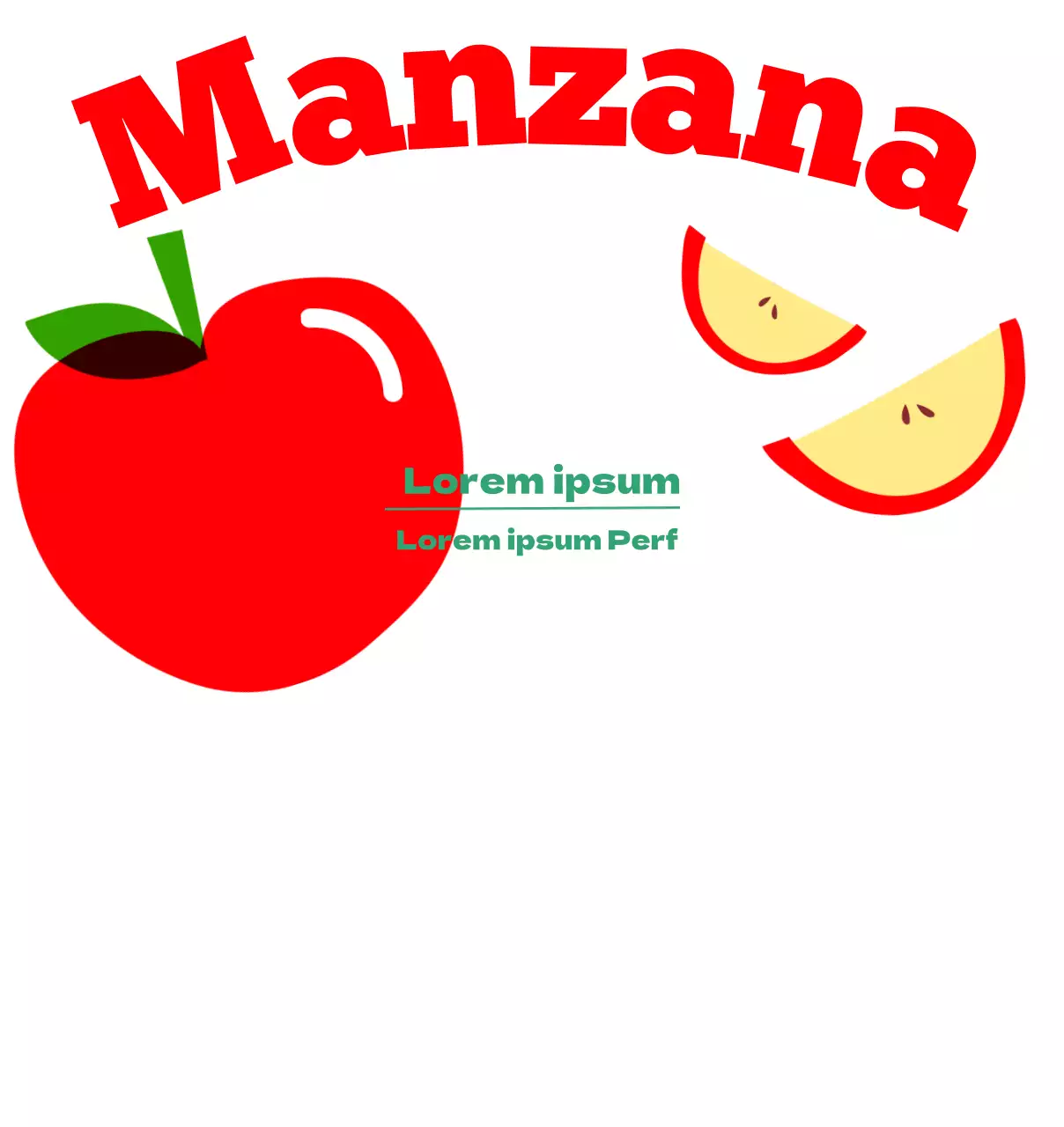 Ilustración de frutos secos en colores primarios