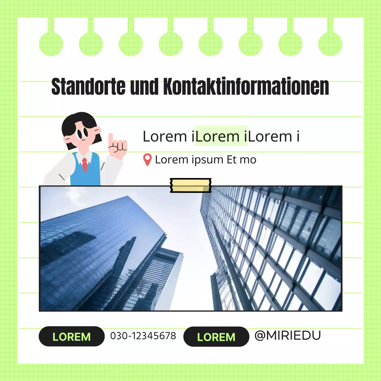 Werben Sie mit lindgrünen Akzenten für die Schulanfangsaktion
