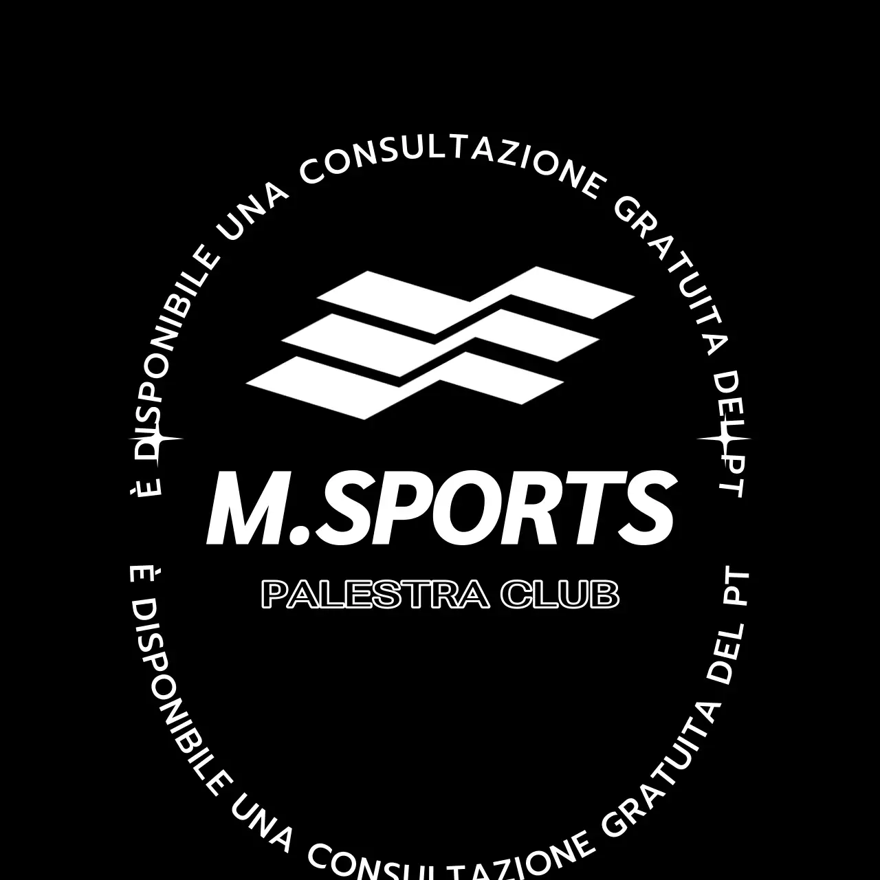 Logo di una palestra con un concetto tipografico alla moda