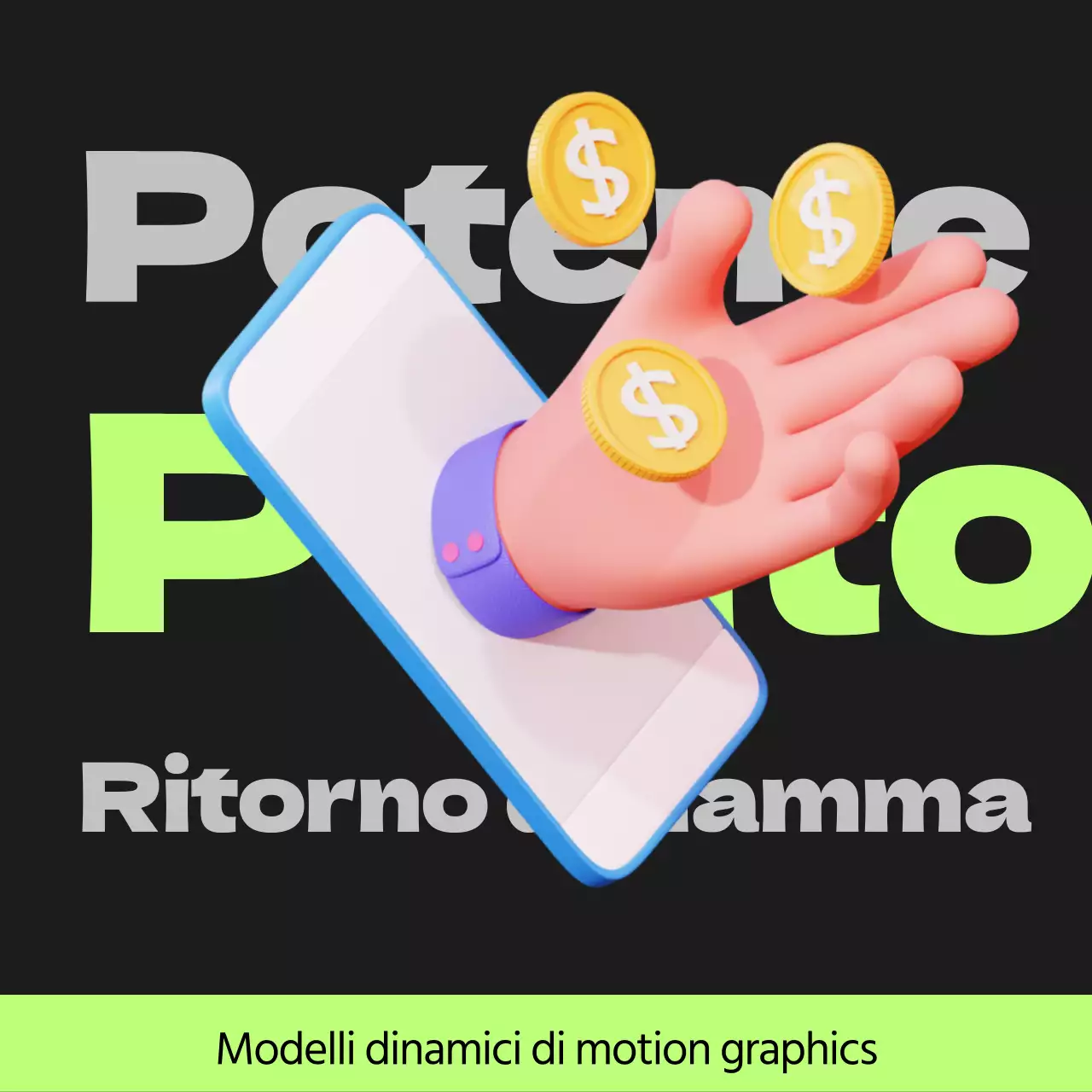 Posta in gioco Cyberpunk punti in nero e verde lime