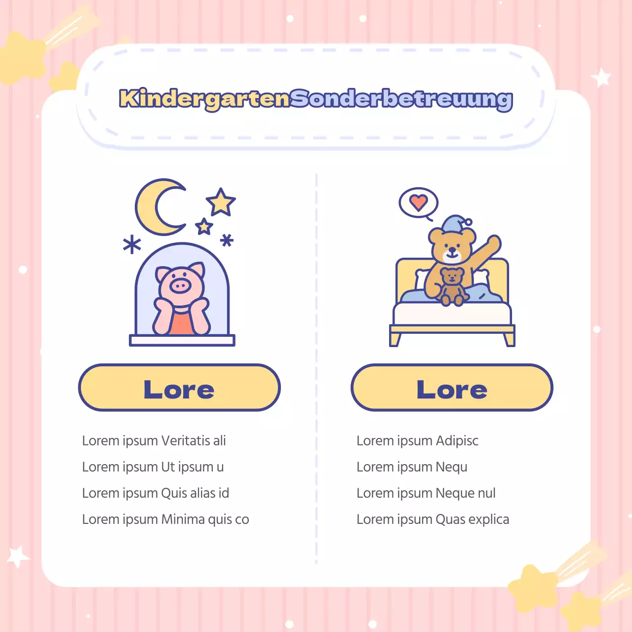 Bezaubernde hellblaue und rosa Kindergarten Kleinanzeigen