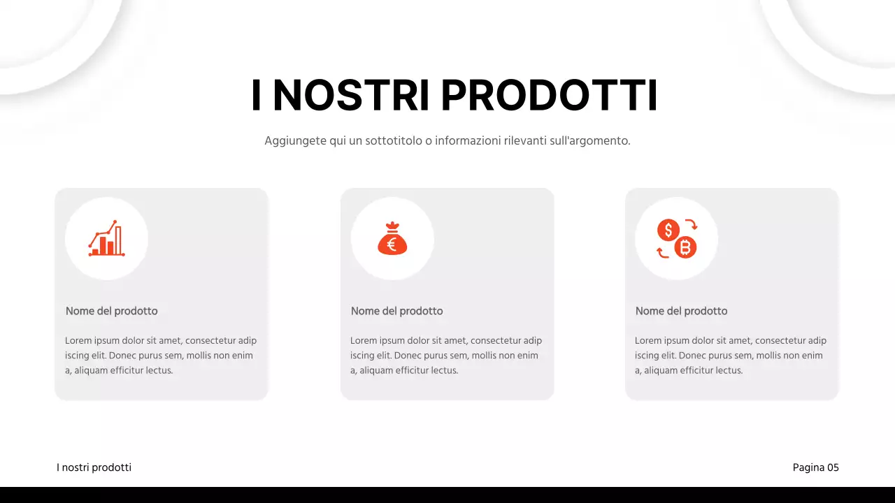 Materiale per relazioni aziendali classiche in nero e rosso