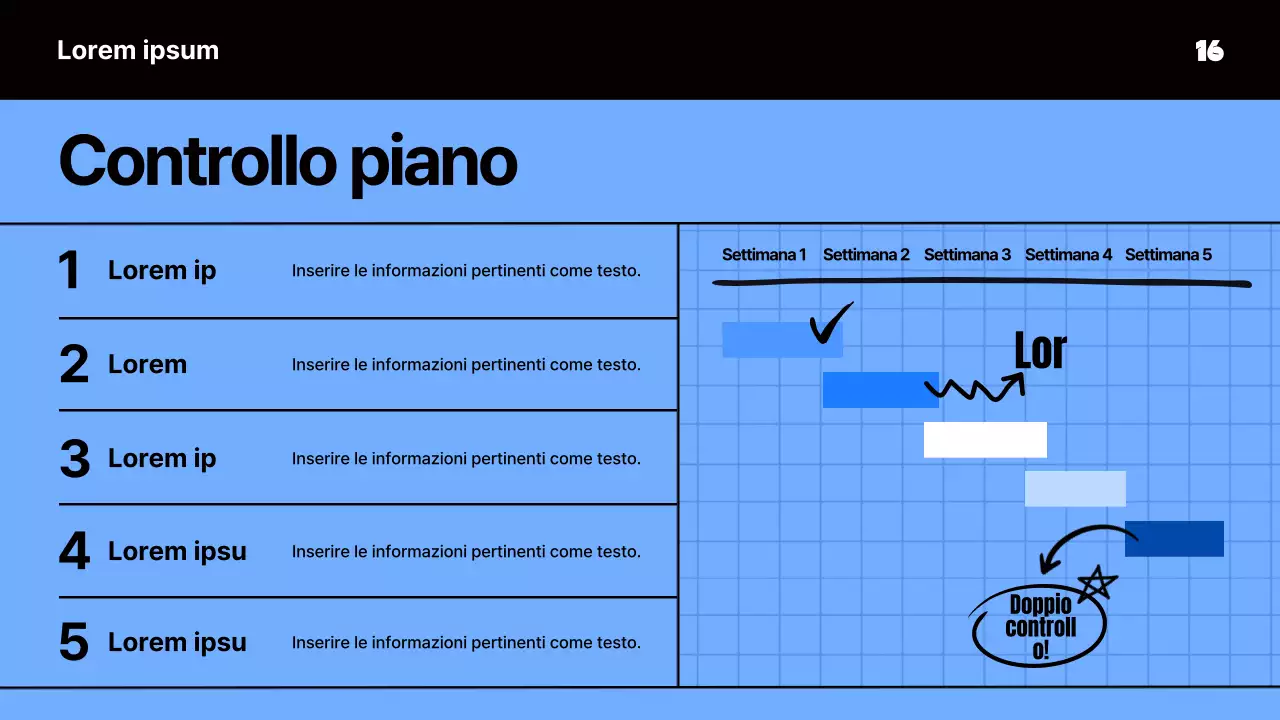 Materiale per riunioni kitsch in blu