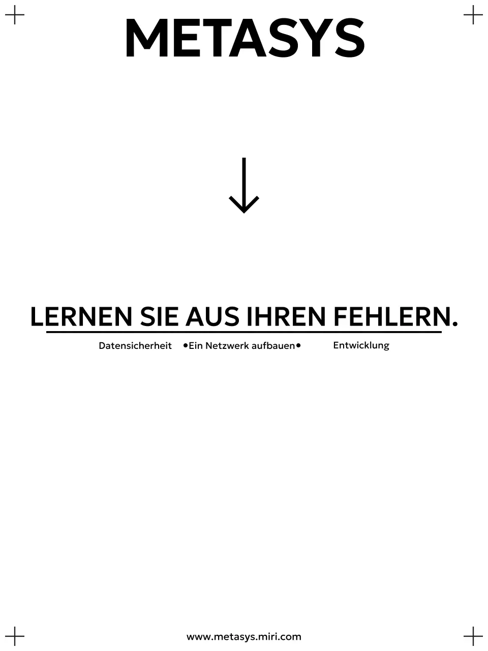 Umschlaggestaltung mit einer einfachen typografischen Komposition