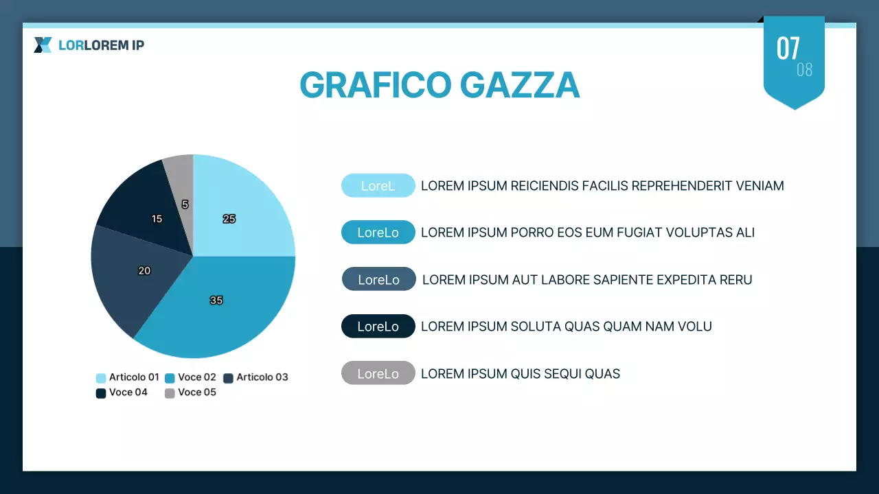 Semplice presentazione aziendale in menta e blu navy