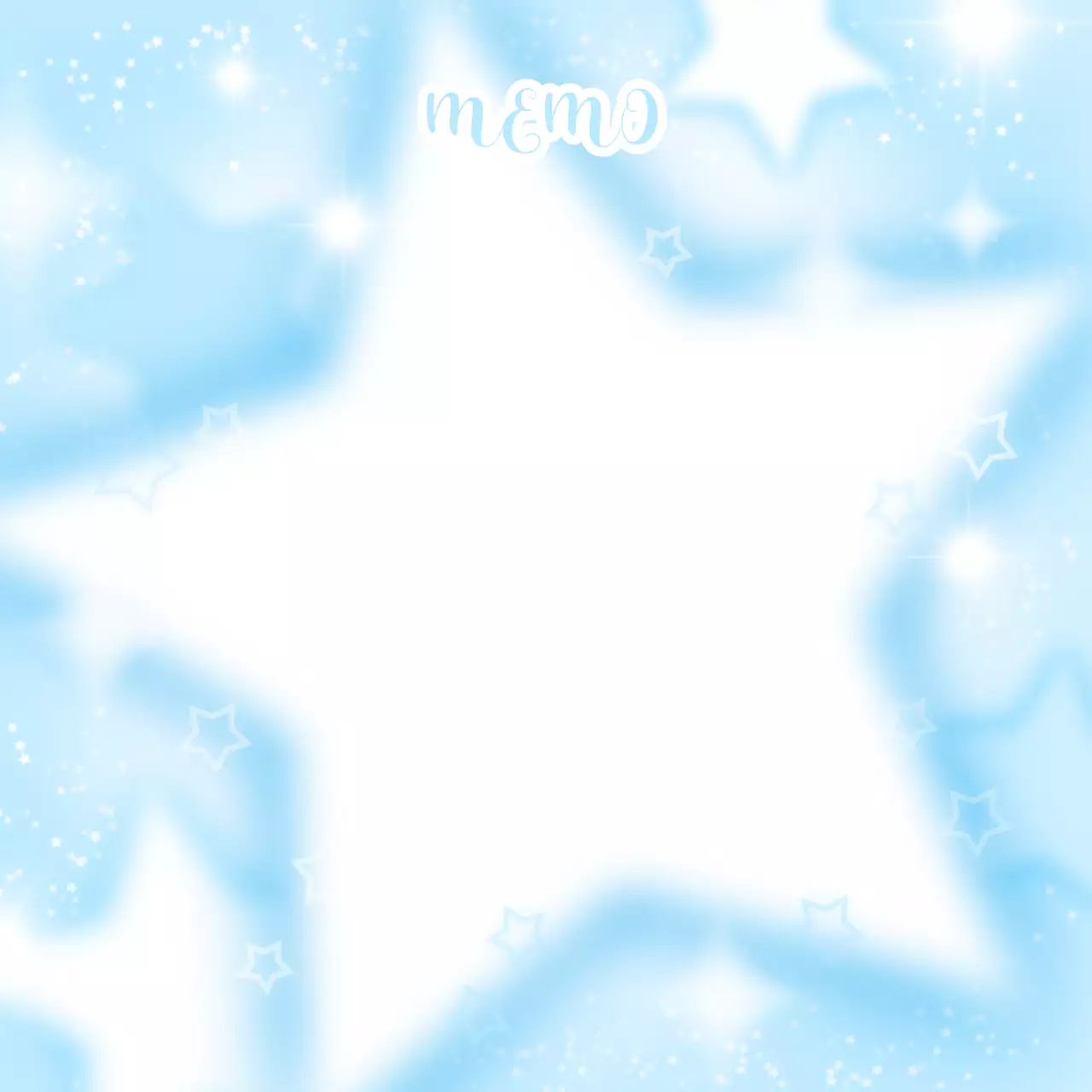 Blue Minimal Memo Planner Social Media Post