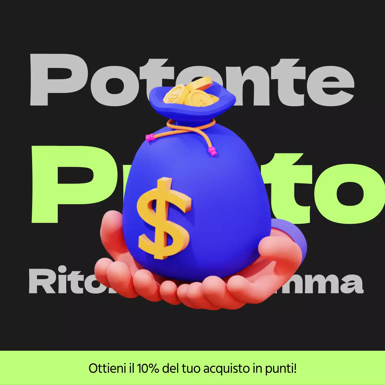 Posta in gioco Cyberpunk punti in nero e verde lime