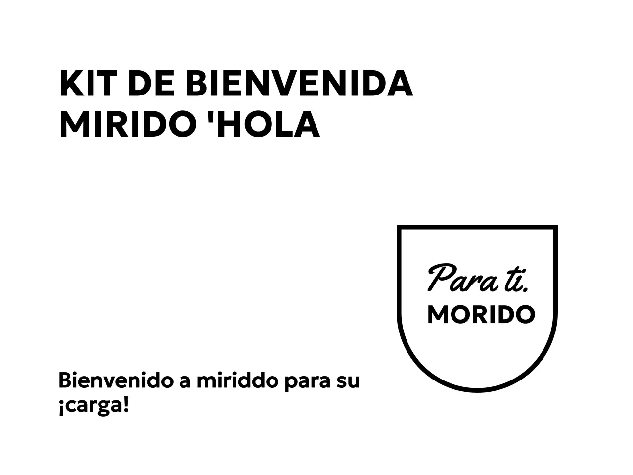 Kit de bienvenida de empresa con fuentes góticas y cursivas