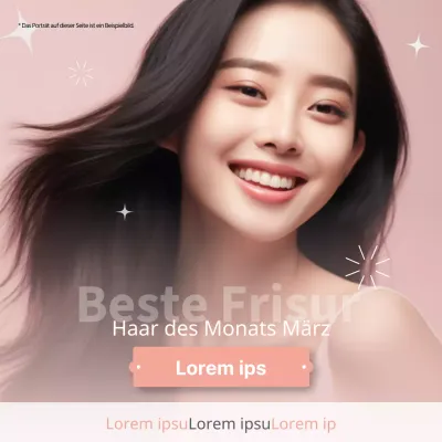 Werben Sie für die Frisur des Monats mit einem Hauch von Rosa