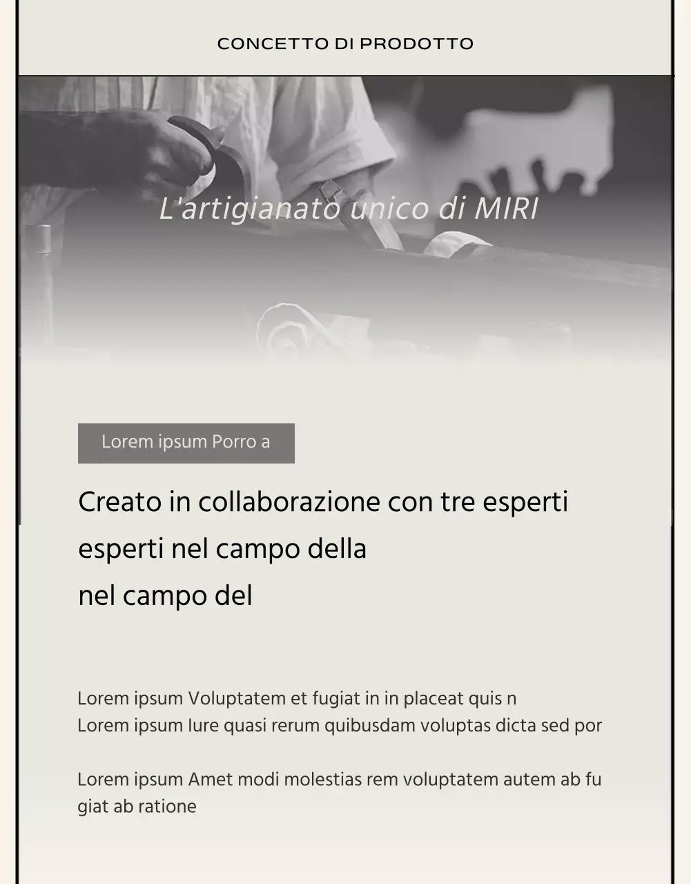 Stile essenziale in nero e beige Marchio commerciale