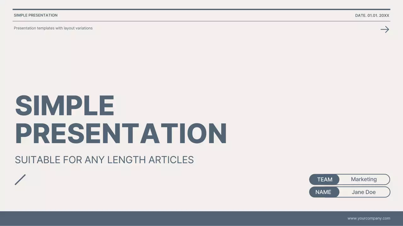 그레이 미니멀 가이드 프레젠테이션