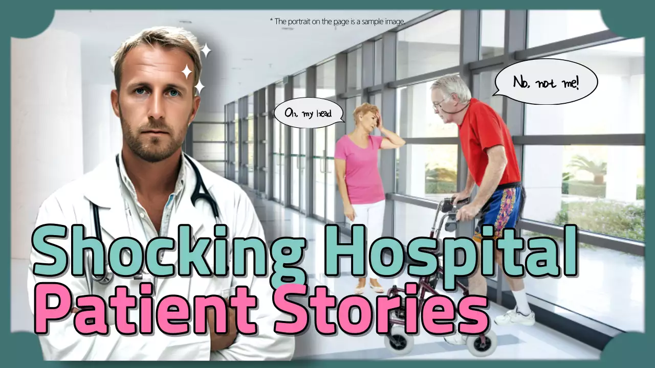 Teal Comic Hospital Stories Promotion YouTube Thumbnail