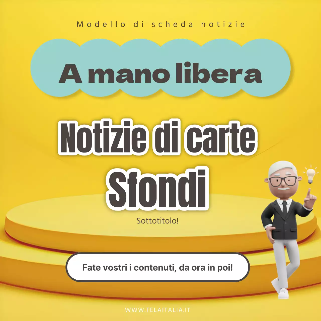 Un kitsch a cielo aperto nei colori giallo e azzurro
