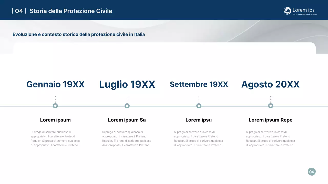 Formazione di protezione civile semplice e blu navy