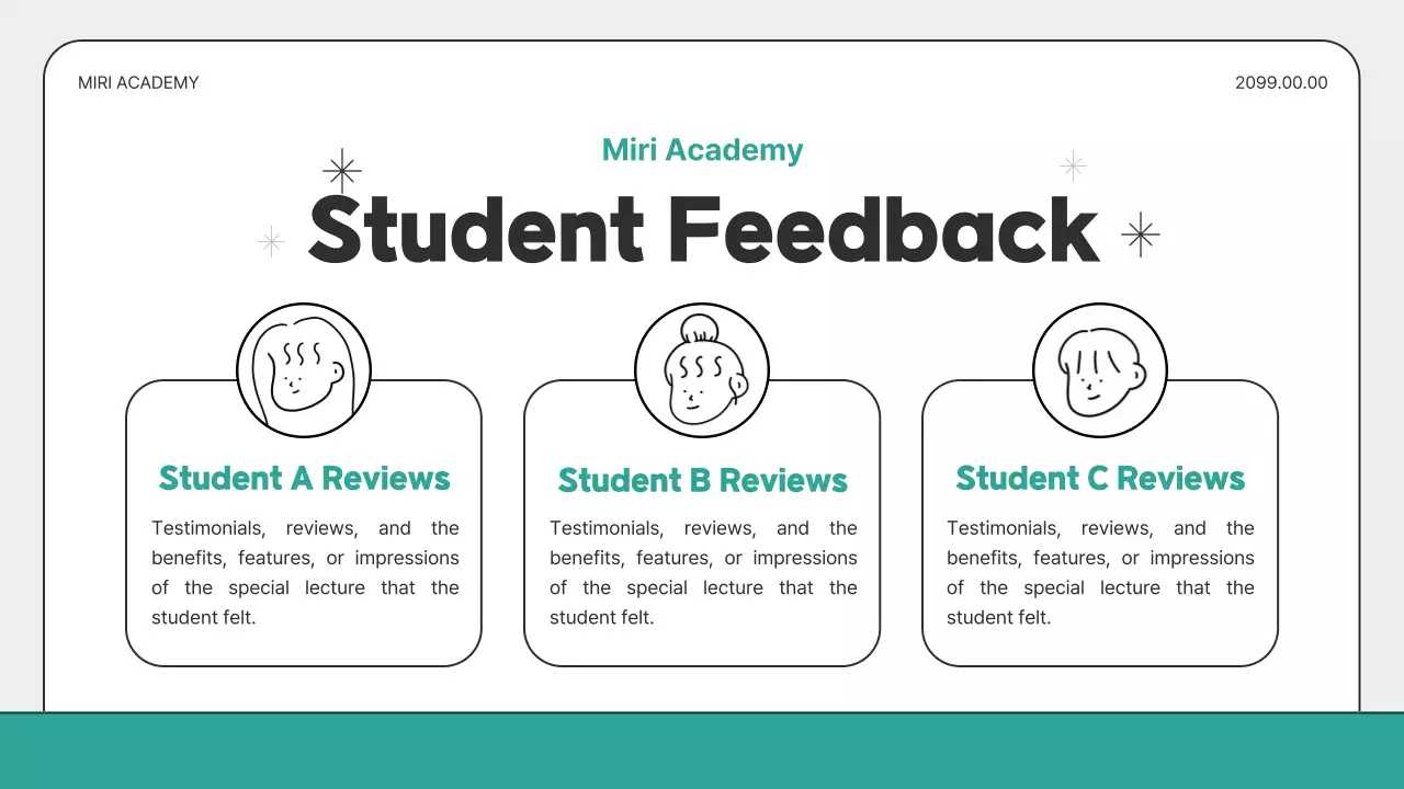 Teal Minimal Course Guide Presentation