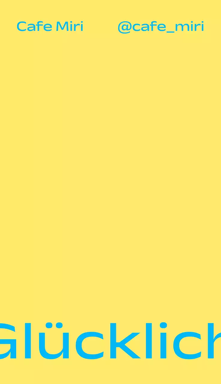 Ein schönes Glücksereignis mit einer gelb-blauen Komplementärfarbe