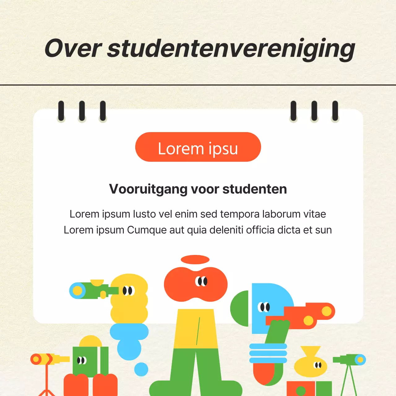 De stemming van de ivoor en oranje studentenvereniging promoten