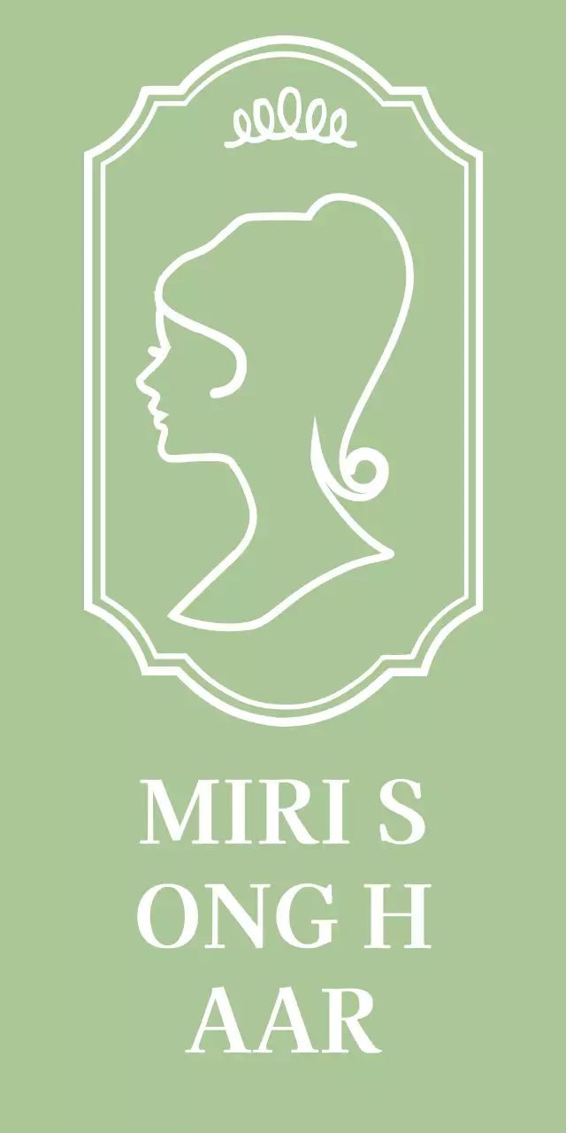 Friseursalon mit geschwungener Linie Illustration