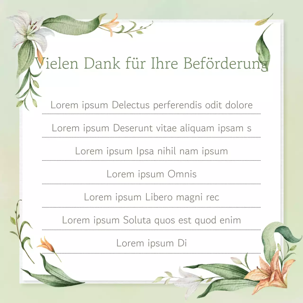 Ein süßer Dankesbrief mit rosa Hintergrund