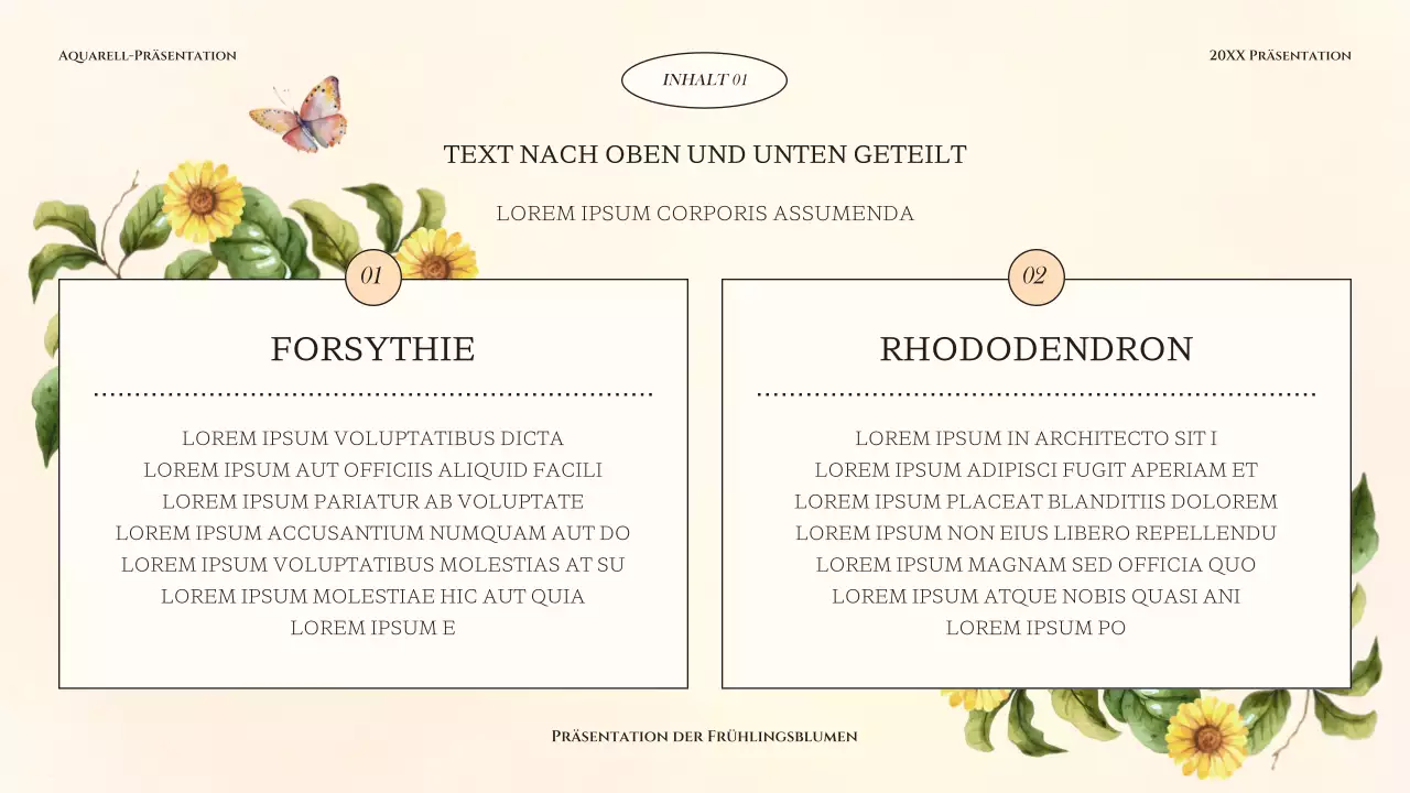 Klassische Frühlingsblumenpräsentation in Gelb und Grün