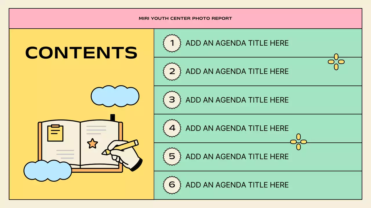 Yellow Retro Youth Report Presentation