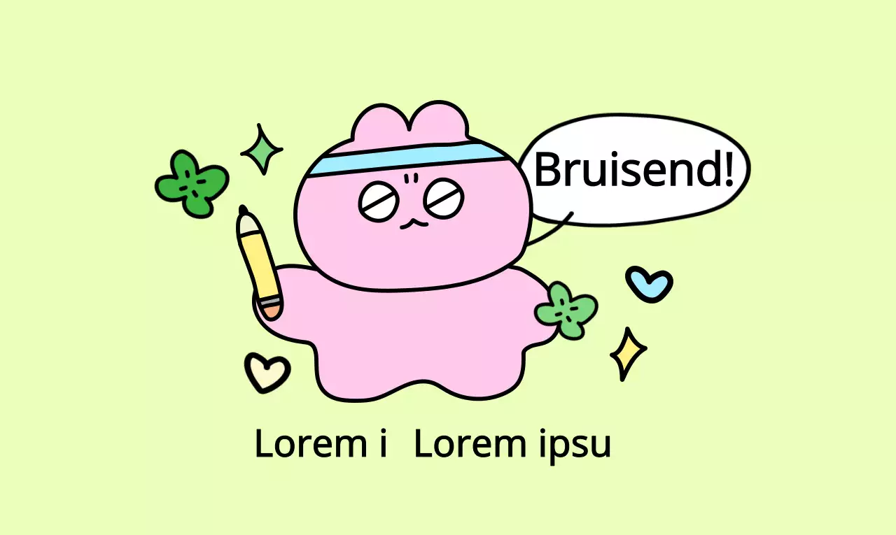 Een perfect amuletconcept met kleurrijke en schattige illustraties