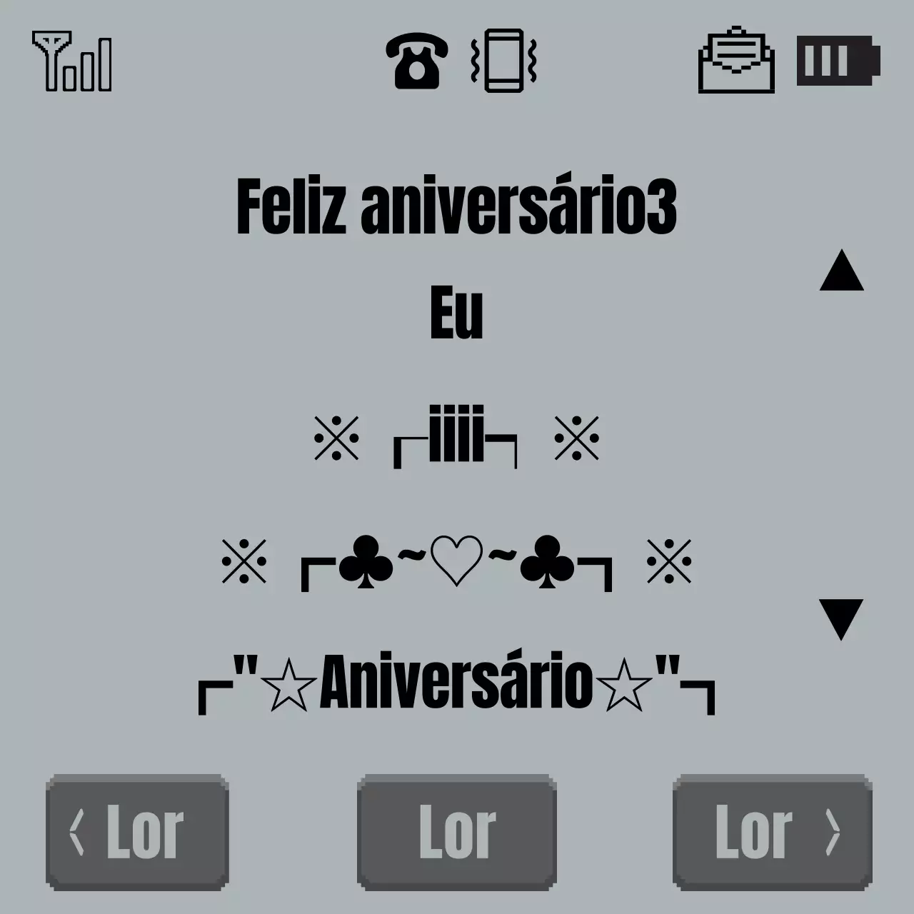 Um tweet cinzento e retro de feliz aniversário