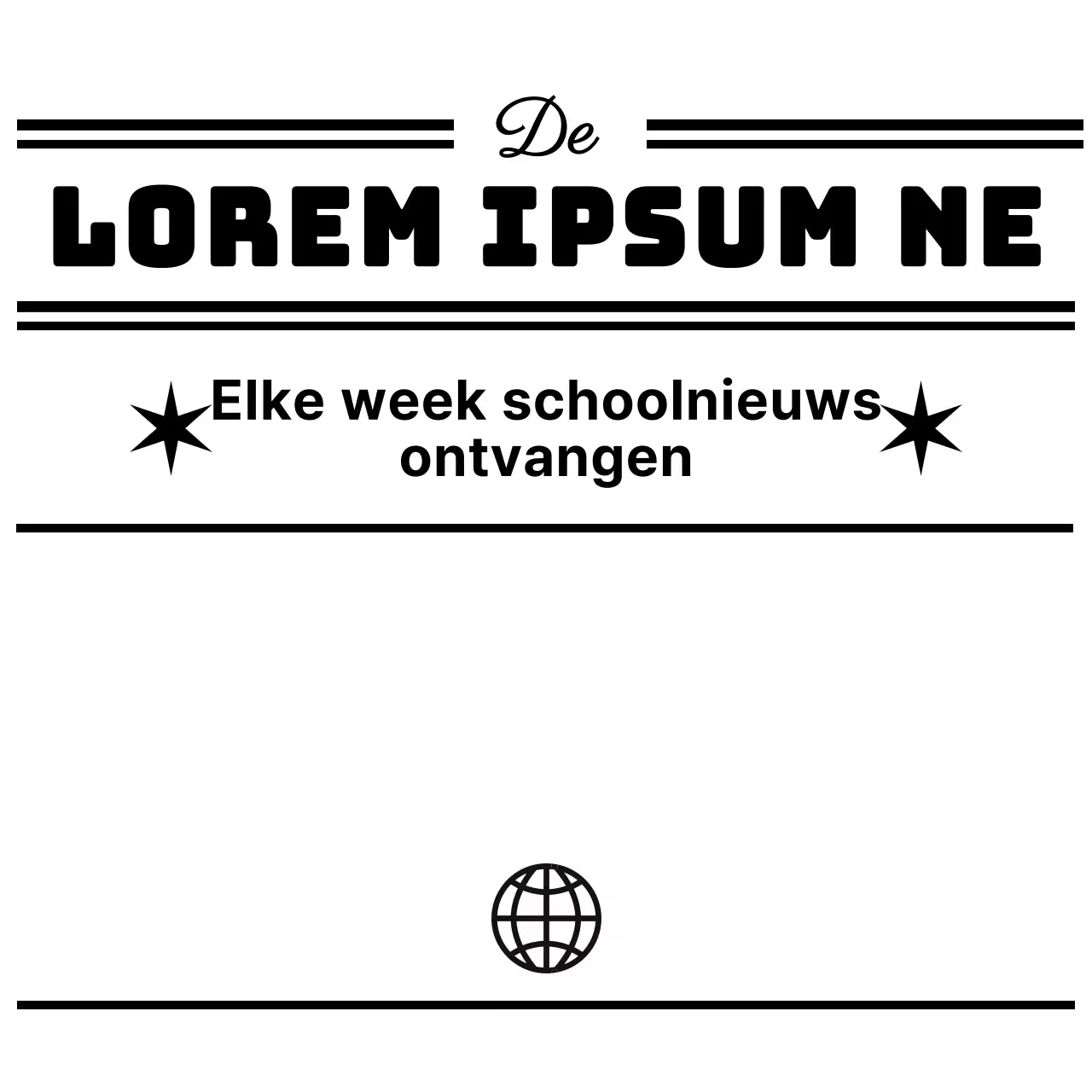 Omslagontwerp in de stijl van krantenpapier